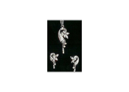 White Gold Plated | Fashion Pendant Sets